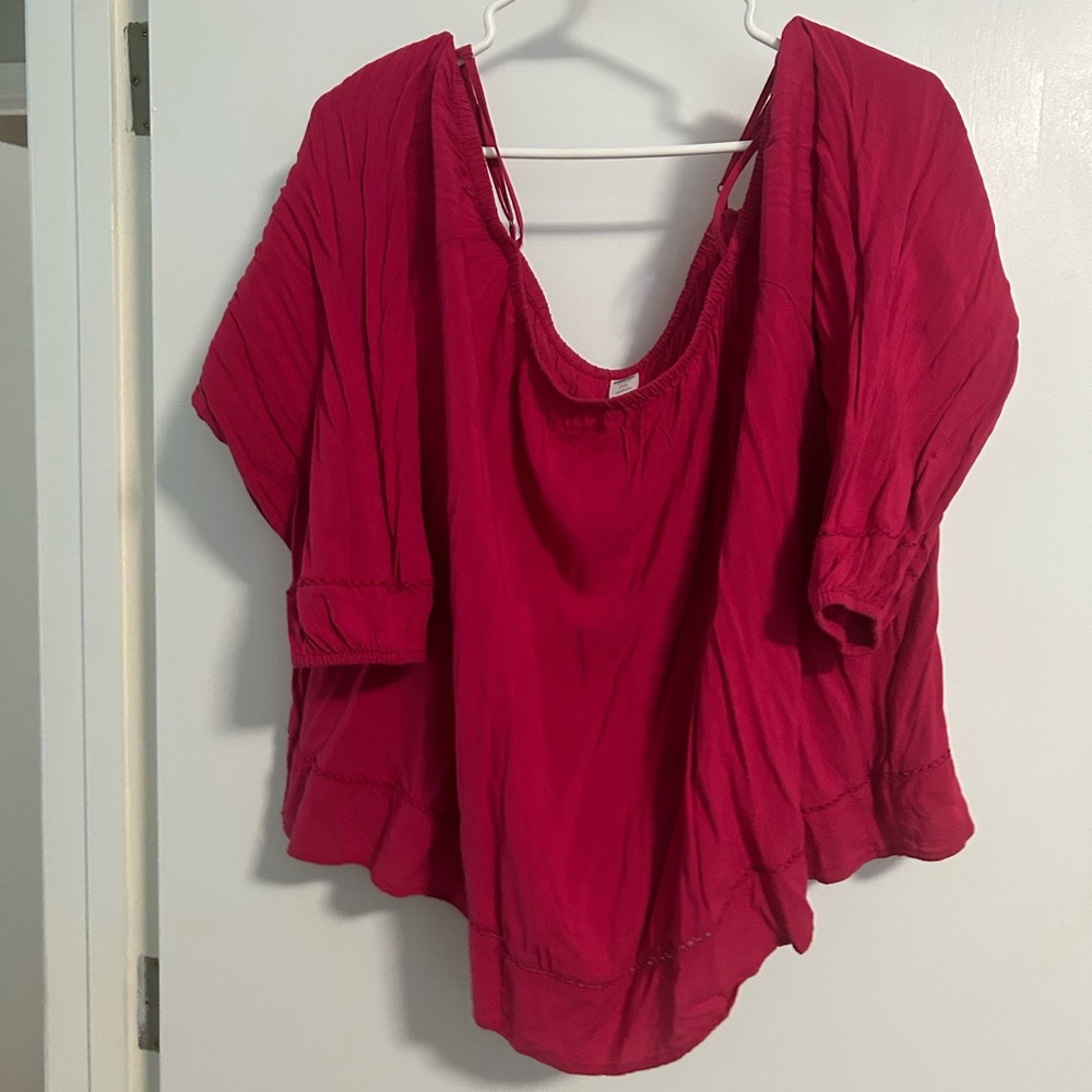 Old Navy Deep Pink Peasant Tunic